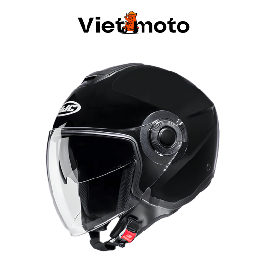 HJC i40 SOLID BLACK – NÓN BẢO HIỂM 3/4 CHÍNH HÃNG Vietmoto