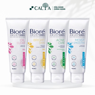 Sữa Rửa Mặt Biore Hỗ Trợ Làm Sáng Da, Ngừa Mụn, Sạch Dầu Nhờn, Dưỡng Ẩm Và Làm Mịn Da 50g/100g