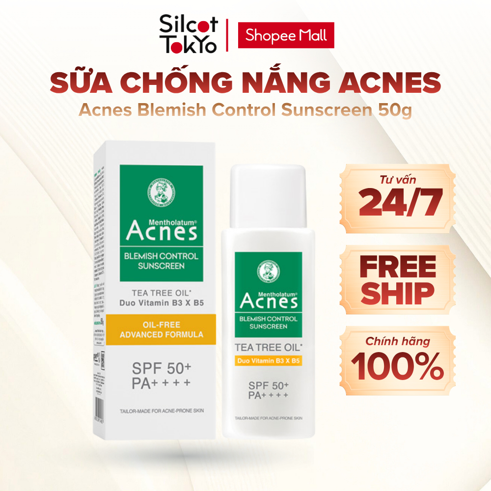 Sữa chống nắng cho da dầu mụn Acnes Blemish Control Sunscreen White Conc 50g