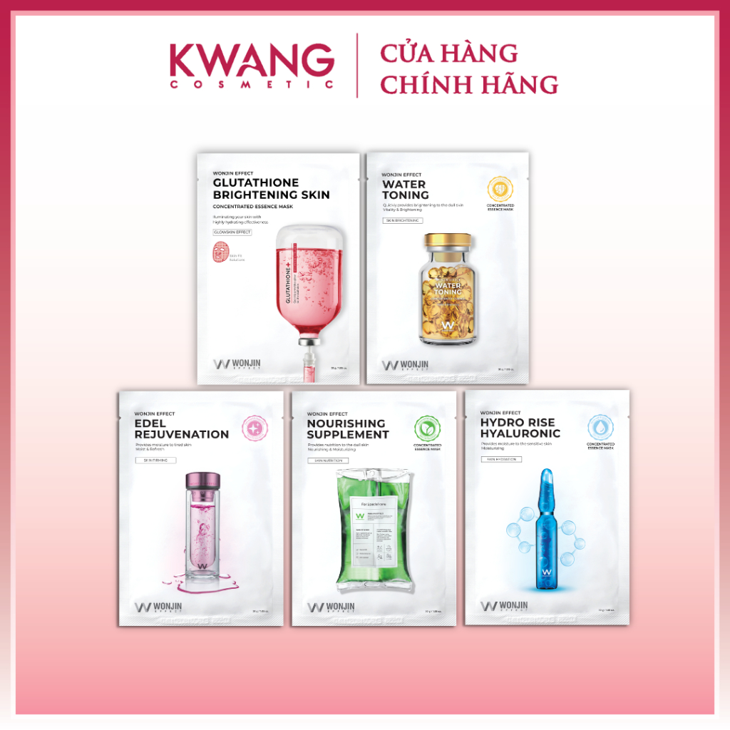 Mặt Nạ Giấy Wonjin Effect 30g Dưỡng Ẩm Hỗ Trợ Dưỡng Sáng Phục Hồi Da Hàn Quốc Chính Hãng