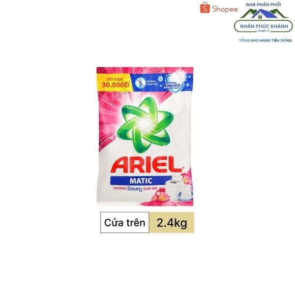 [1 Túi] Bột giặt Ariel Downy Đam Mê 2.4Kg (54100)