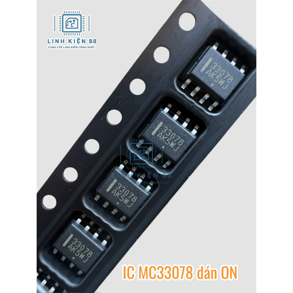 5 con OPAM MC33078 MC33078DR2G 33078 SOP-8 mới hãng ON