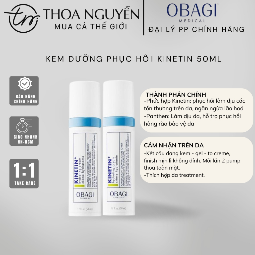 [HÀNG CÔNG TY] Kem dưỡng Obagi Kinetin Hydrating Cream