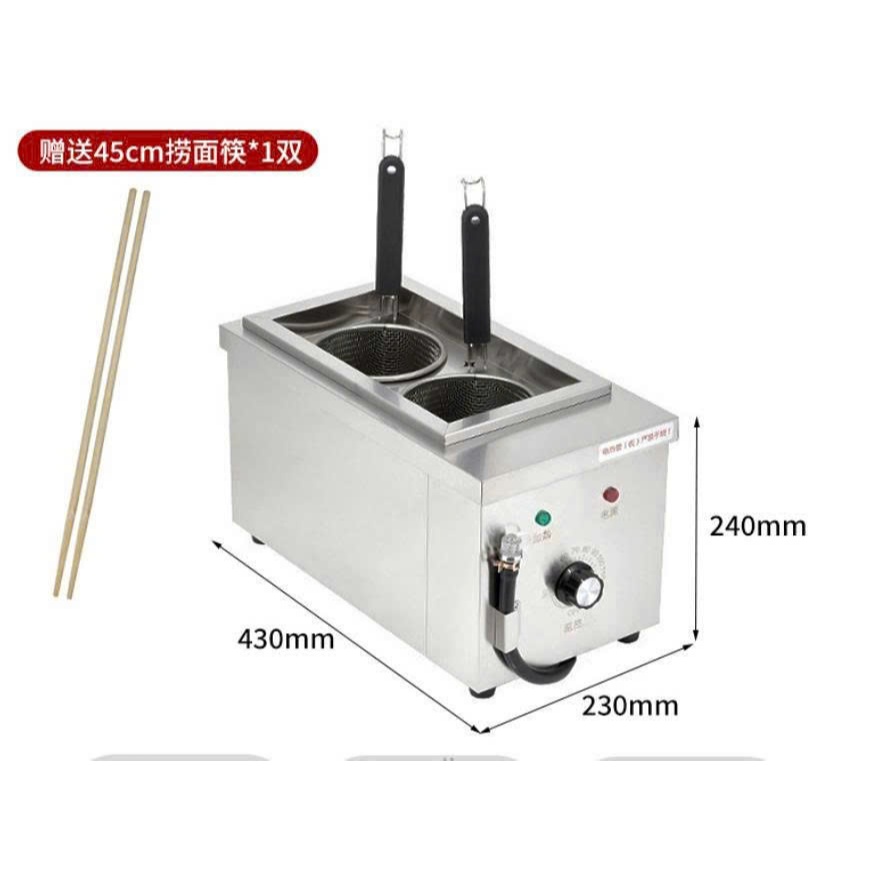 Bếp trần mì để bàn,bếp luộc mì 2 ngăn.