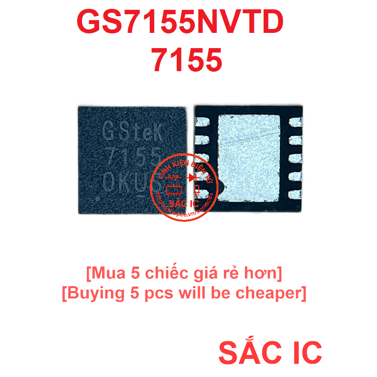[G63] GS7155NVTD 7155 ic nguồn trên bo mạch - Mới nguyên bản - Original NEW