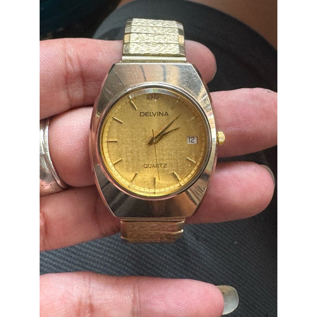 đồng hồ si nhật thương hiệu DELVINA máy pin v8 thụy sỹ size 34mm & 40mm của nam