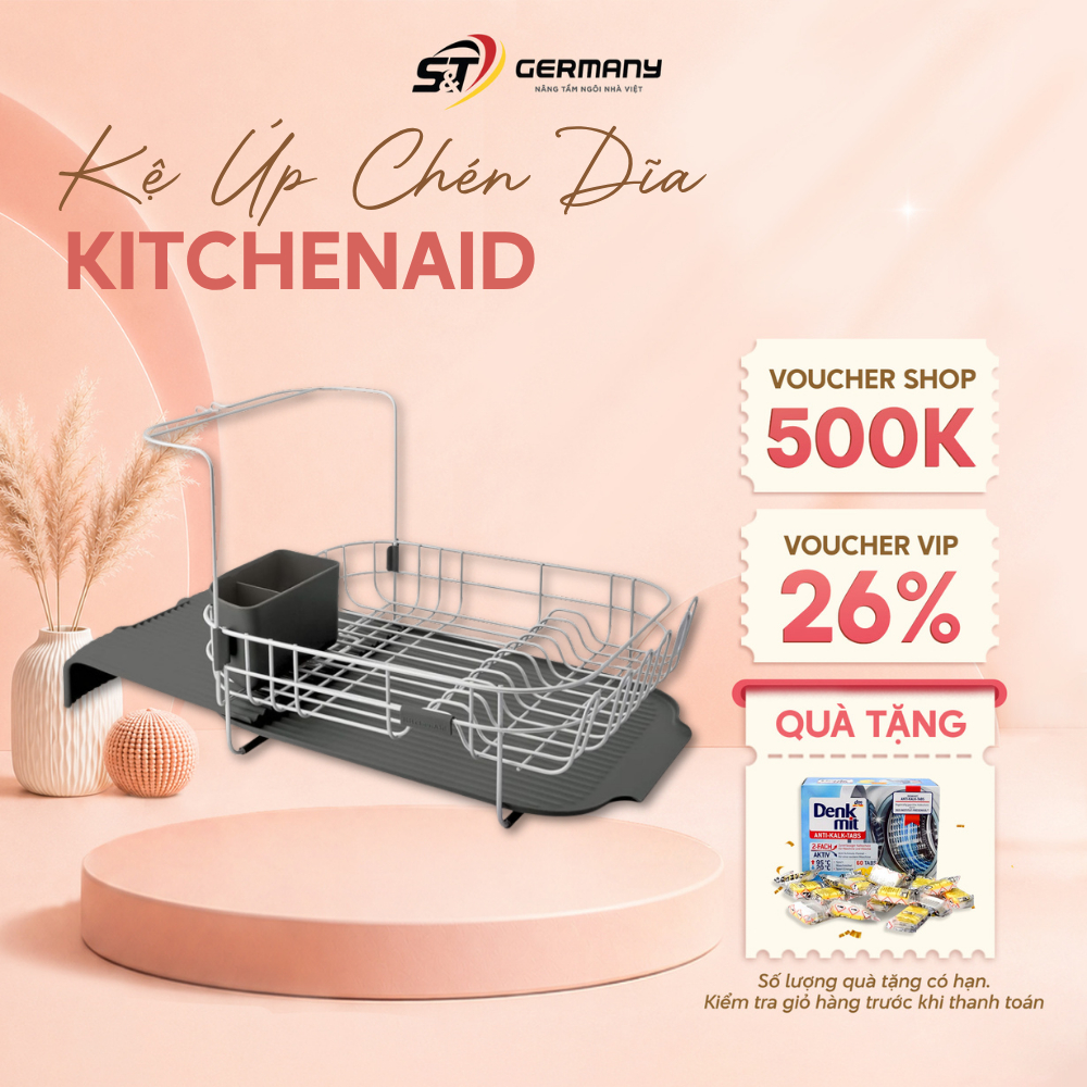 HCM Kệ Úp Chén Dĩa KitchenAid KE894BXCG cao cấp GermanySnT 450401