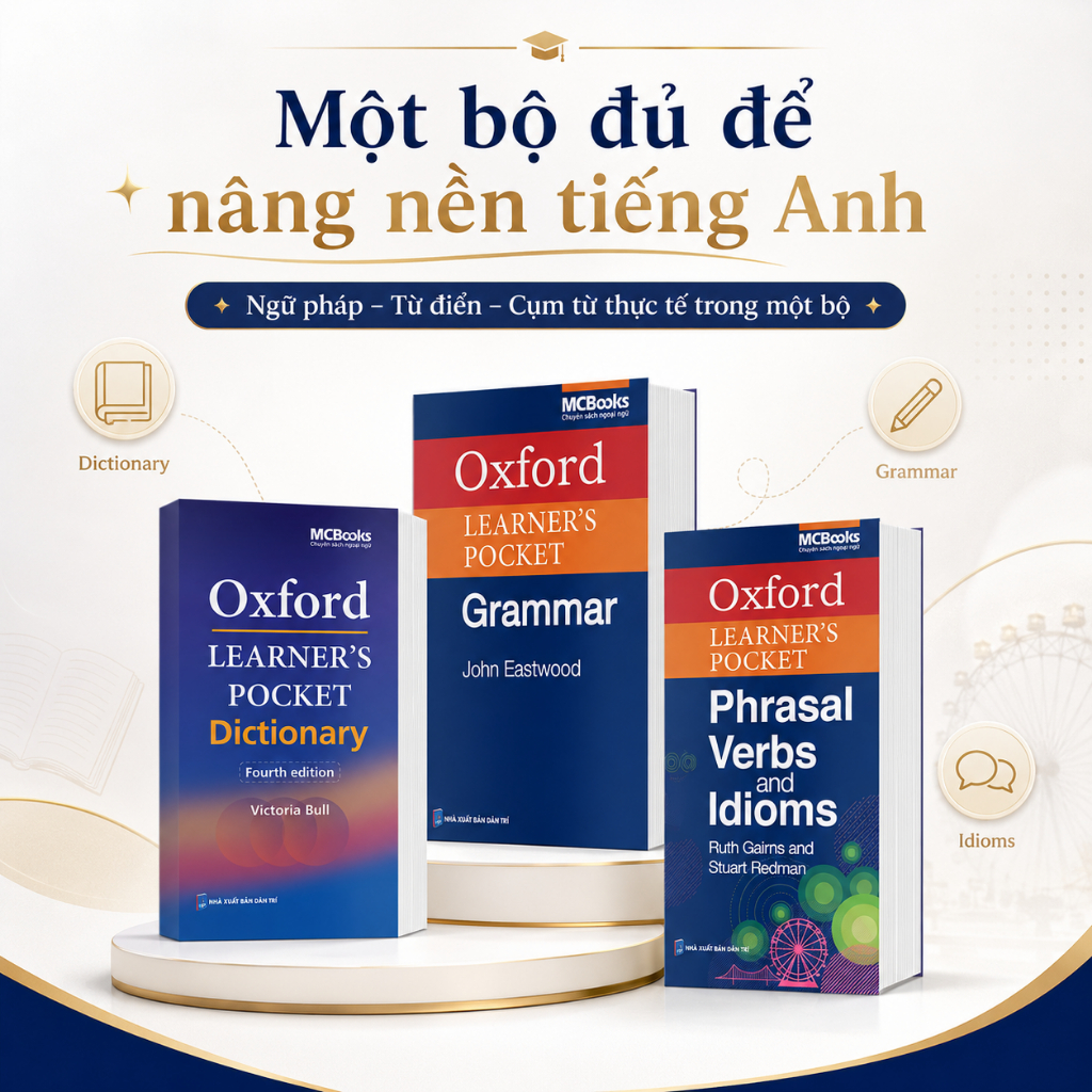 Sách Oxford Learner’s Pocket Grammar Dictionary Phrasal Verbs & Idioms Học Tiếng Anh Toàn Diện