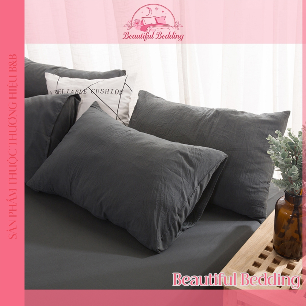 Áo Gối Cotton Tici Thấm Hút Mồ Hôi Tốt Vỏ Gối Đầu Nhiều Kích Thước 35x50 45x65 50x70