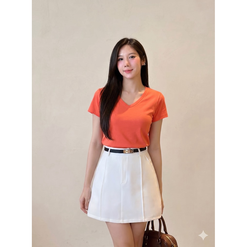 Chân váy ngắn kèm đai ( có lót quần)