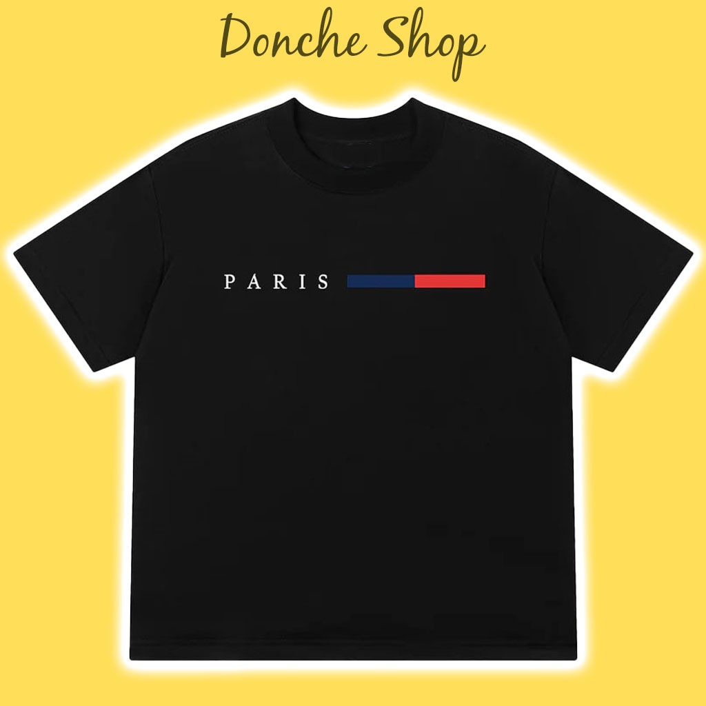 Áo Thun City Paris Basic Logo Form Unisex Nam Nữ Chất Cotton Cao Cấp Áo Phông Paris 583365