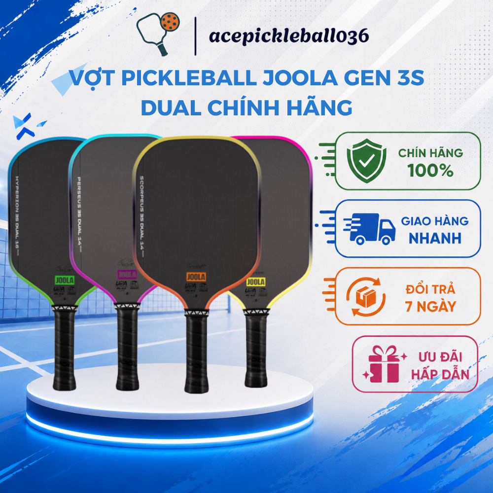 Vợt Pickleball JOOLA Gen 3S Dual Chính Hãng | Chuẩn USAPA | Carbon Cao Cấp | Dòng Chuyên Nghiệp