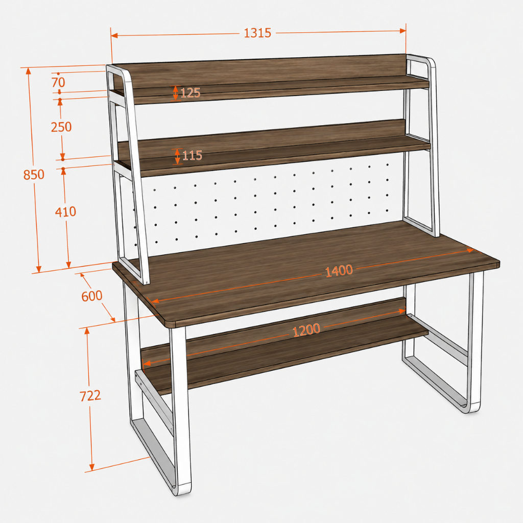 Bàn kệ sách , bàn học , làm việc có kệ sách BKT120 , rộng rãi , chắc chắn , bảo hành 12 tháng | BigBuy360 - bigbuy360.vn