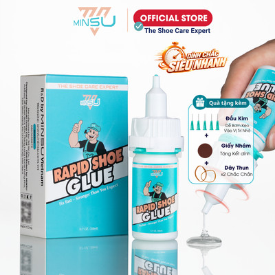 Keo Dán Giày Siêu Nhanh MINSU Rapid Shoe Glue M2588 Chuyên Dụng Cho Giày Dép Da, Giày Thể Thao Sneaker, Cao Gót An Toàn