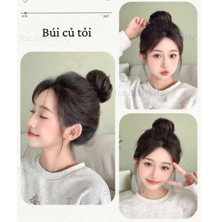 Tóc Giả Búi Củ Tỏi