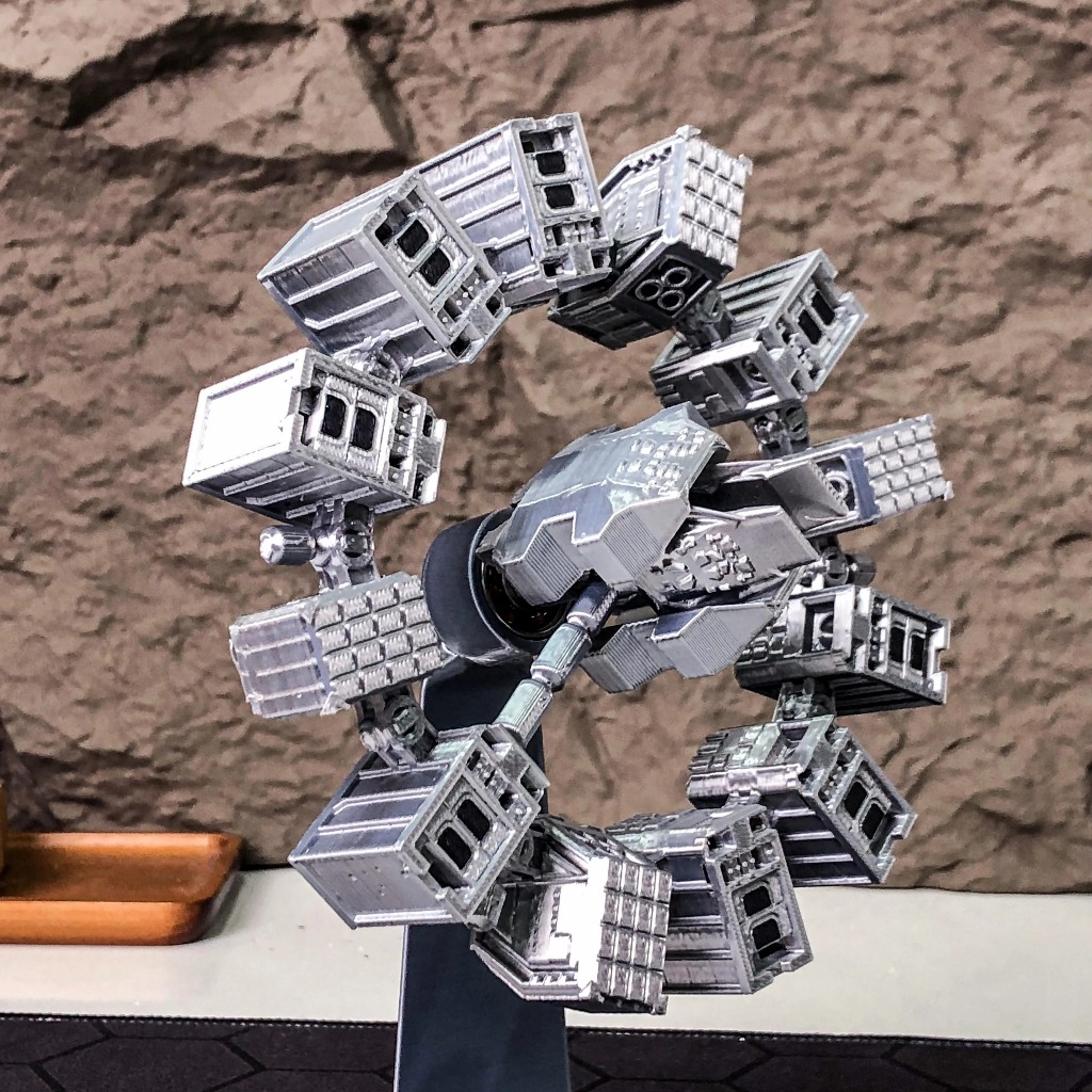 Interstellar Endurance 3D Printed Model, Space Exploration Display Piece for Movie Fans