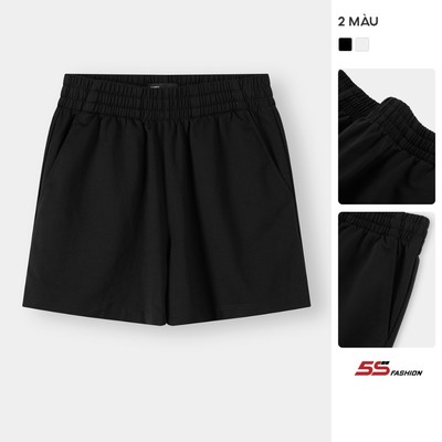 Quần Short Casual Nữ 5S FASHION Cạp Chun Có Túi Sau W0QSC26002