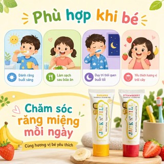 Kem đánh răng chuối Jack N'Jill, Úc (50g)