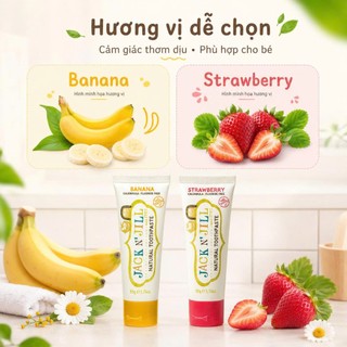 Kem đánh răng chuối Jack N'Jill, Úc (50g)