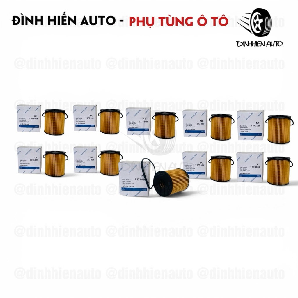 Combo 10 cái lọc nhớt giấy vàng và trắng xe Transit (đời 2008-2021) (Mã: 6C1Q6744AA | 6C1Q-6744-AA)