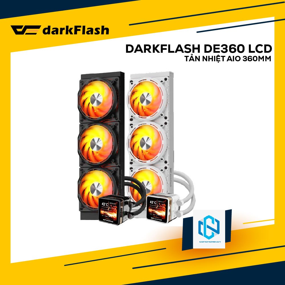 TẢN NHIỆT AIO 360MM DARKFLASH DE360 CÓ LCD DIGITAL