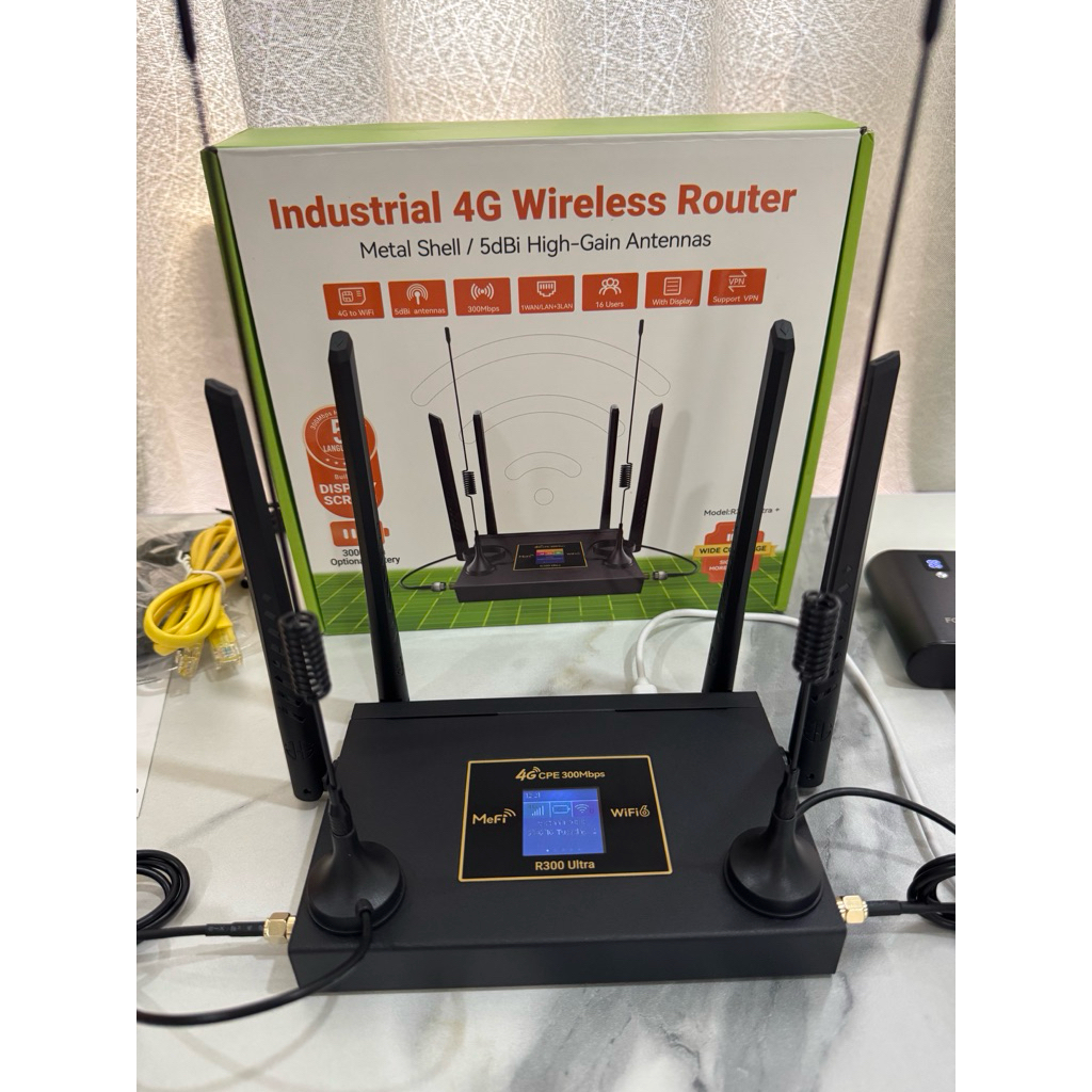 Phát wifi từ sim 4G/5G công nghiệp MEFI R300 Ultra chuyên cho khu vực sóng kém