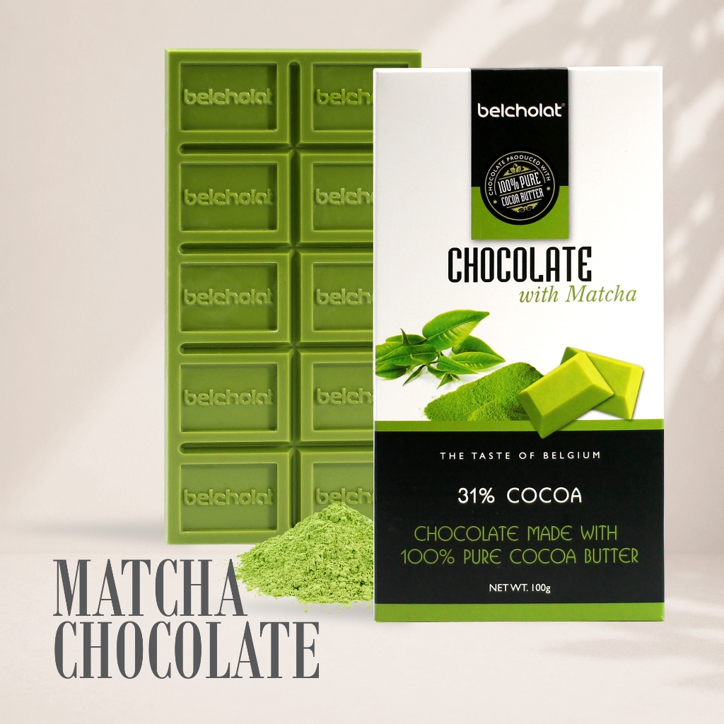 Socola Thanh Matcha Belcholat White Chocolate Trà Xanh Thanh dịu Quà Tặng Socola Cao Cấp L2