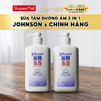 Sữa Tắm Johnson's Ph 5.5 2in1 Nourishing Body Wash 750ml