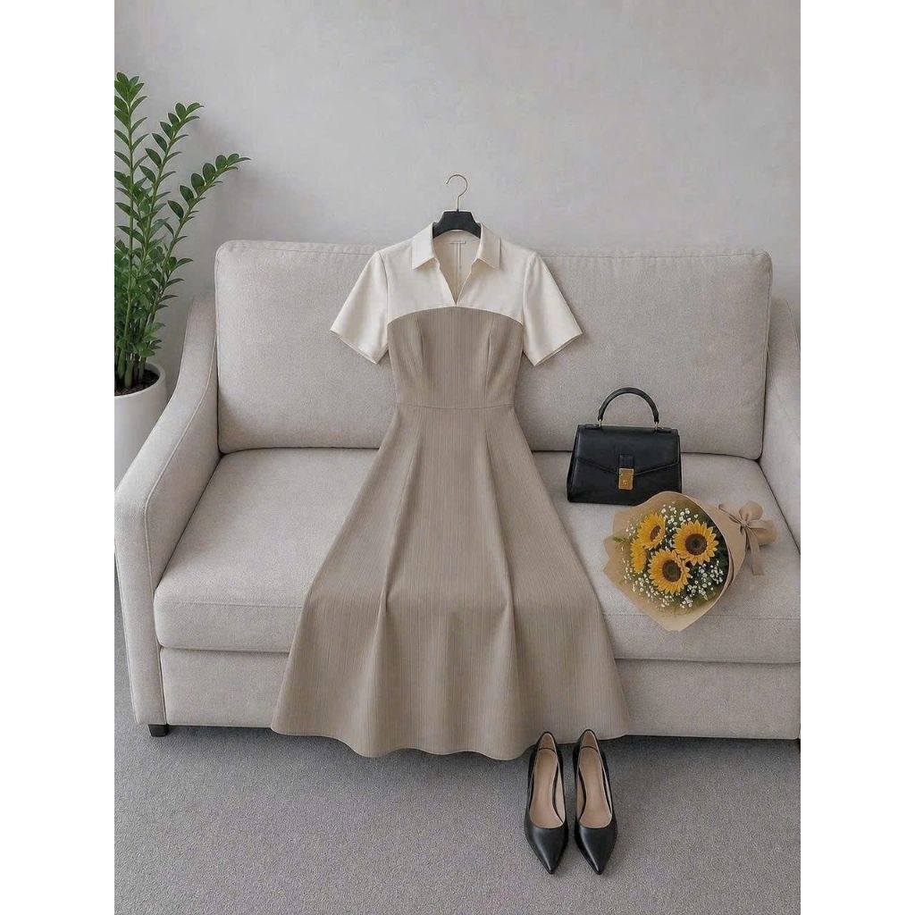 Đầm tiệc công sở cao cấp đủ size có túi