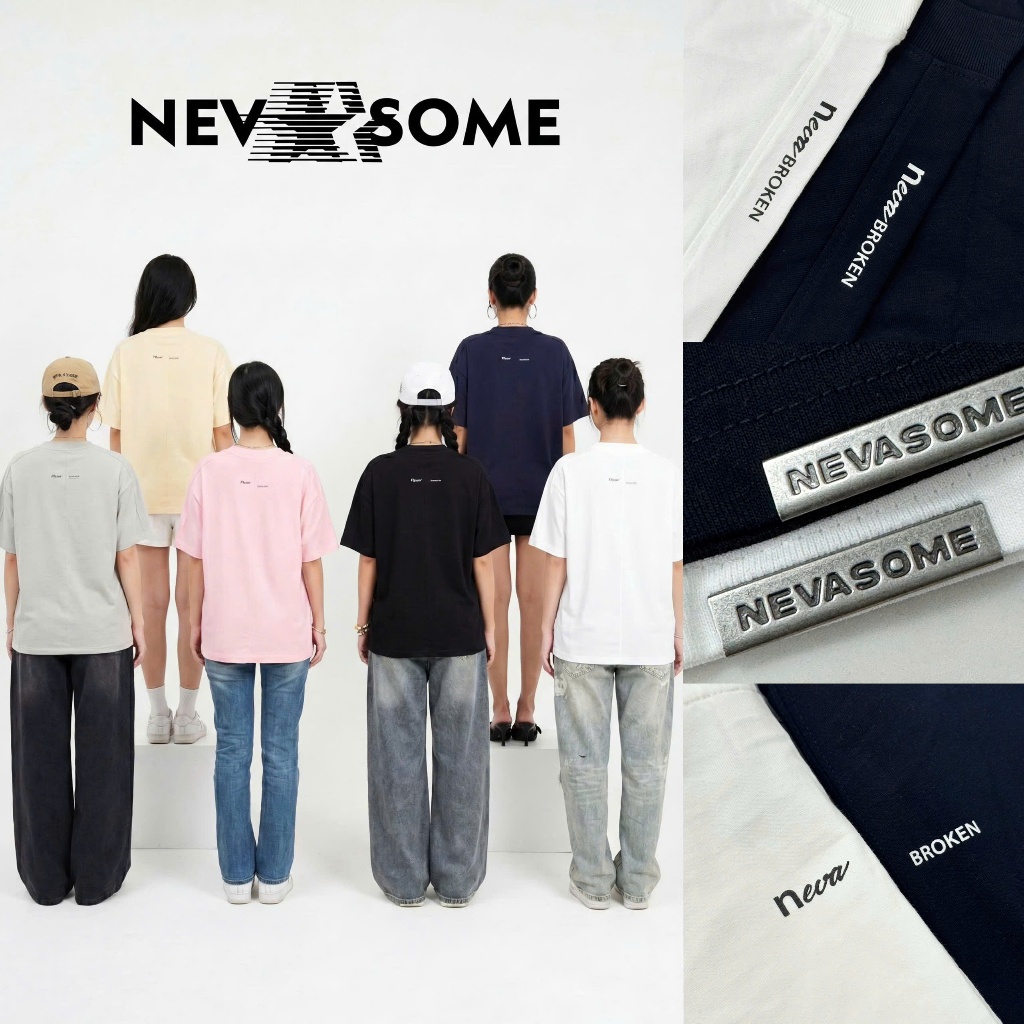 [NEW] Áo Thun Boxy Broken Nevasome Cotton 250gsm Local Brand Tay Lỡ Form Boxy Rộng Nam Nữ Menswear Womenswear | BigBuy360 - bigbuy360.vn