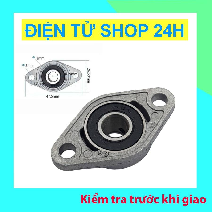 Gối Đỡ Trục Ngang KP000 KP08 Đường Kính 8mm