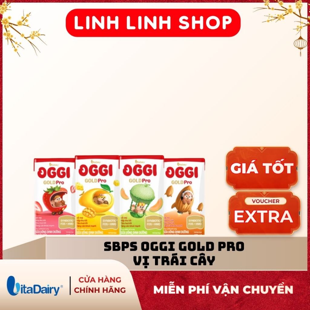 SUDD Oggi Gold Pro vị trái cây 110ml - ( thùng 24 hộp ) - Vitadairy - Hàng chính hãng