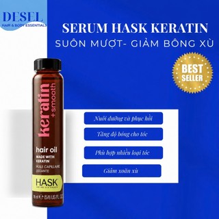 [DESEL] DẦU DƯỠNG Tóc Hask Hair Oil 18ml – Bóng Mượt, Hạn Chẻ Ngọn – Phù Hợp Tóc Khô Xơ - BAO BÌ MỚI