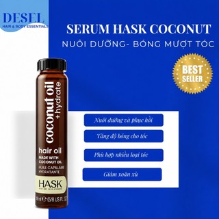 [DESEL] DẦU DƯỠNG Tóc Hask Hair Oil 18ml – Bóng Mượt, Hạn Chẻ Ngọn – Phù Hợp Tóc Khô Xơ - BAO BÌ MỚI