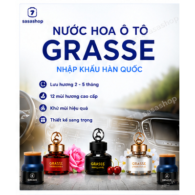 Nước hoa xe con tinh dầu Hàn Quốc - Grasse -  Nước hoa Hàn Quốc
