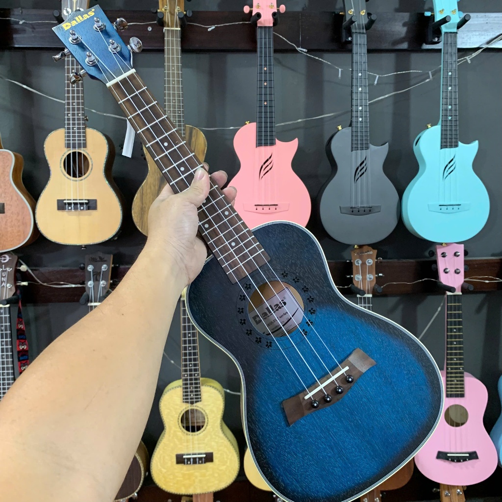 ĐÀN UKULELE CONCERT 23' DALLAS XANH đàn ukulele gỗ