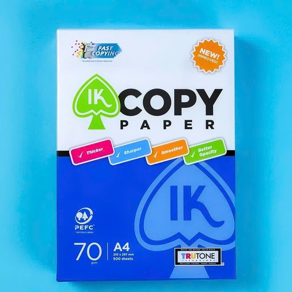 1 Ream giấy in,photo A4 ,70gsm Copy paper Thiên Long 500 tờ, dày, đẹp,láng mịn, đều màu