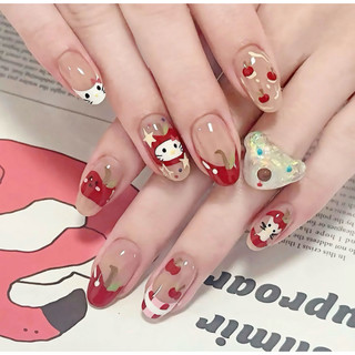 NAILBOX 10 móng có sẵn mẫu đi chơi đi tiệc kỷ yếu - A36 ( tặng combo keo )