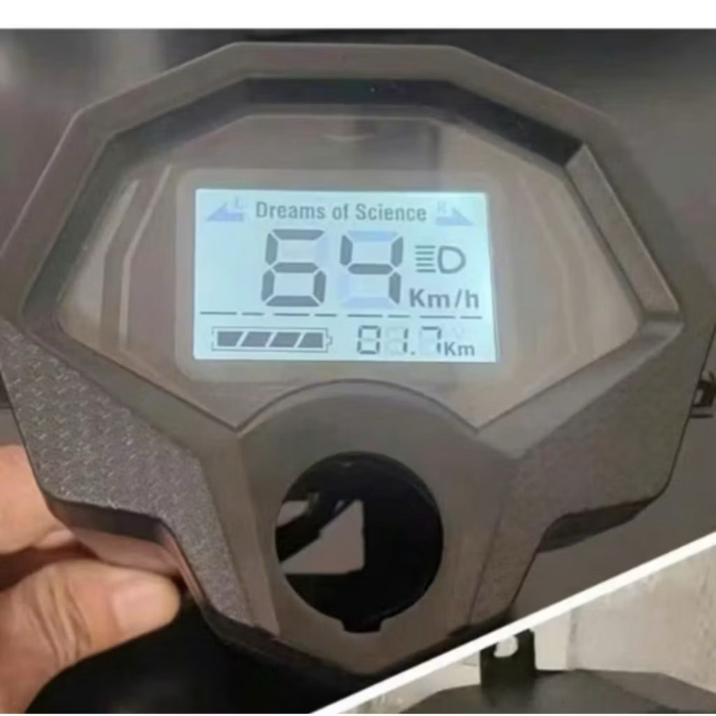Đồng hồ điện tử xe máy điện Xmen 60V màn hình LCD lớn hiển thị rõ nét dễ quan sát