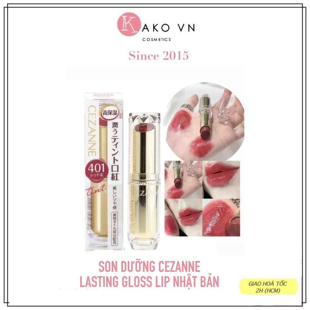 SON DƯỠNG CEZANNE LASTING GLOSS LIP NHẬT BẢN