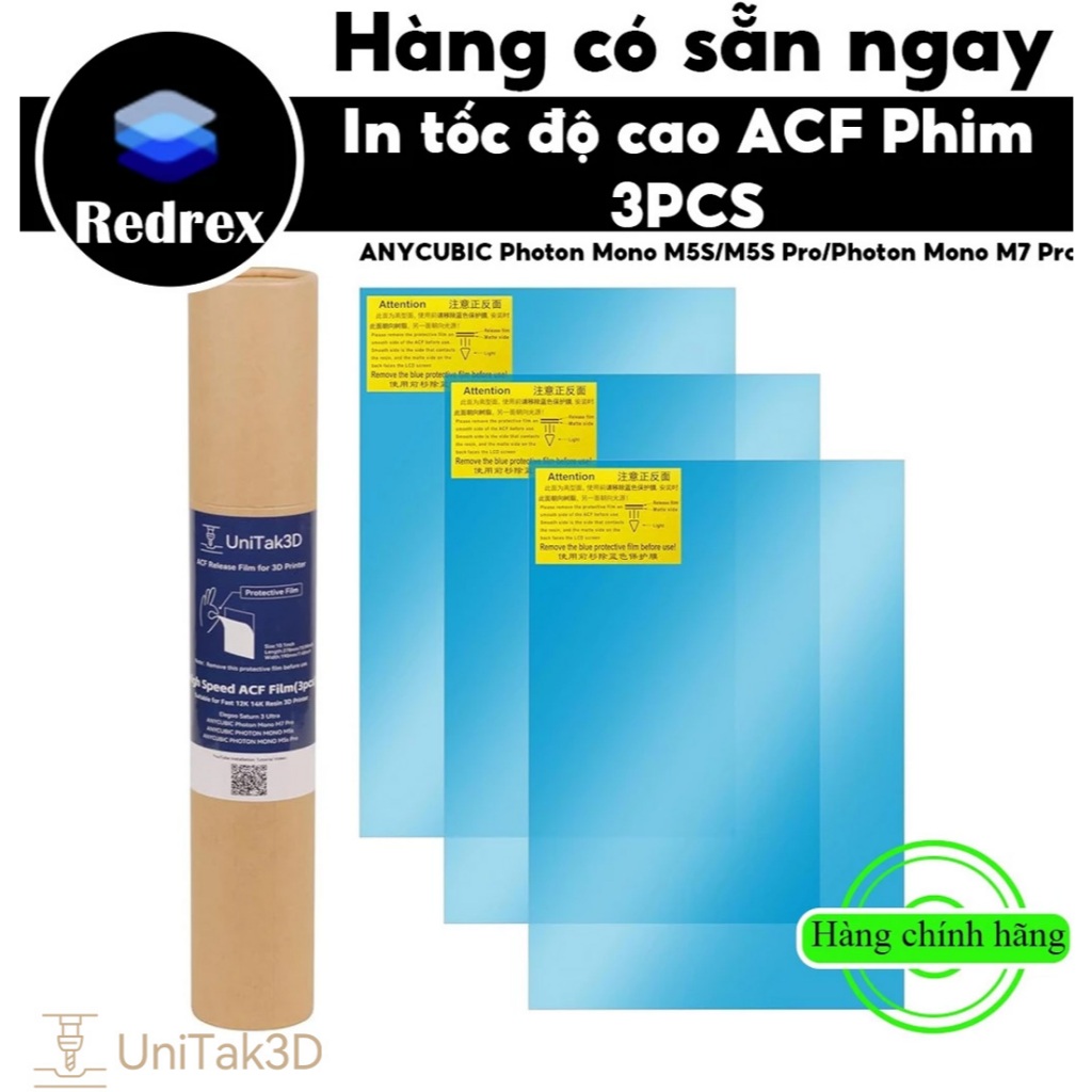 REDREX máy in 3D ACF Film 3Pcs for In tốc độ cao for ANYCUBIC Photon Mono M5S/M5S Pro/Photon Mono M7
