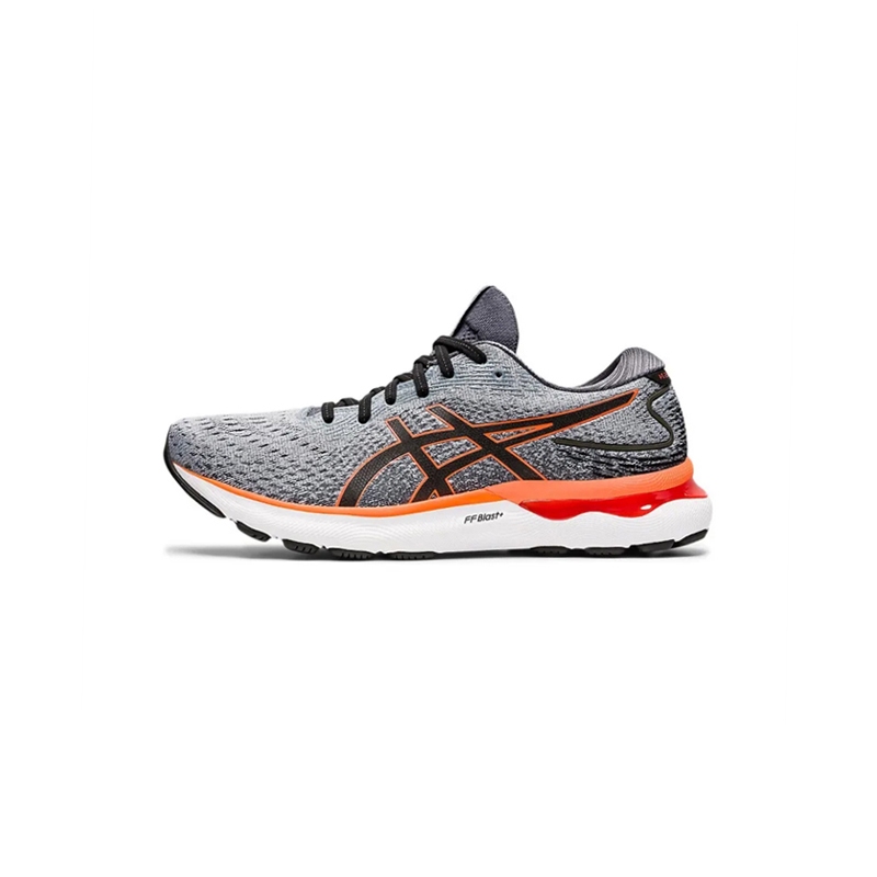 Asics GEL Nimbus 24 " Gray Red "Bách đáp mềm dưới đệm đi lại đi bộ