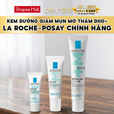 Kem dưỡng giảm mụn nhanh 8 giờ La Roche-Posay Effaclar DUO+ M 7.5ml/40ml
