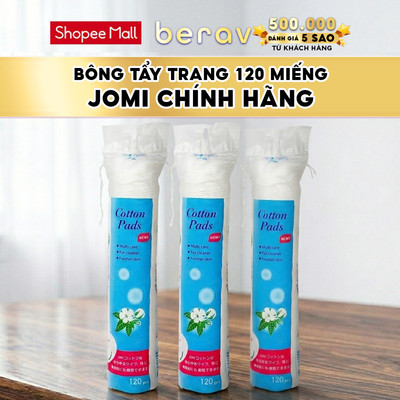 [HỎA TỐC] Bông Tẩy Trang JOMI Siêu Mịn Cotton Pads 120 Miếng -