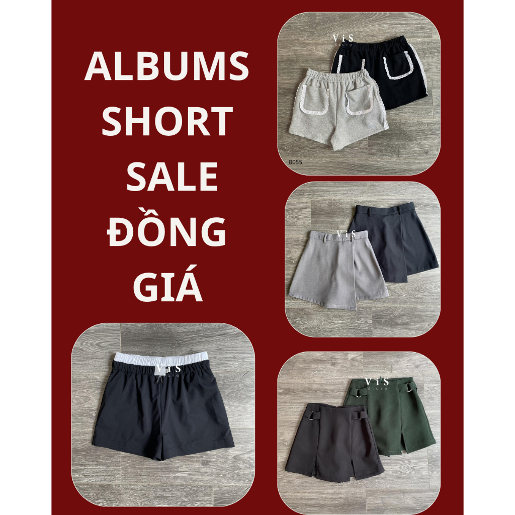Vis Store -  Album sale chân váy, quần short (Hàng mẫu, lẻ size, bigsize)