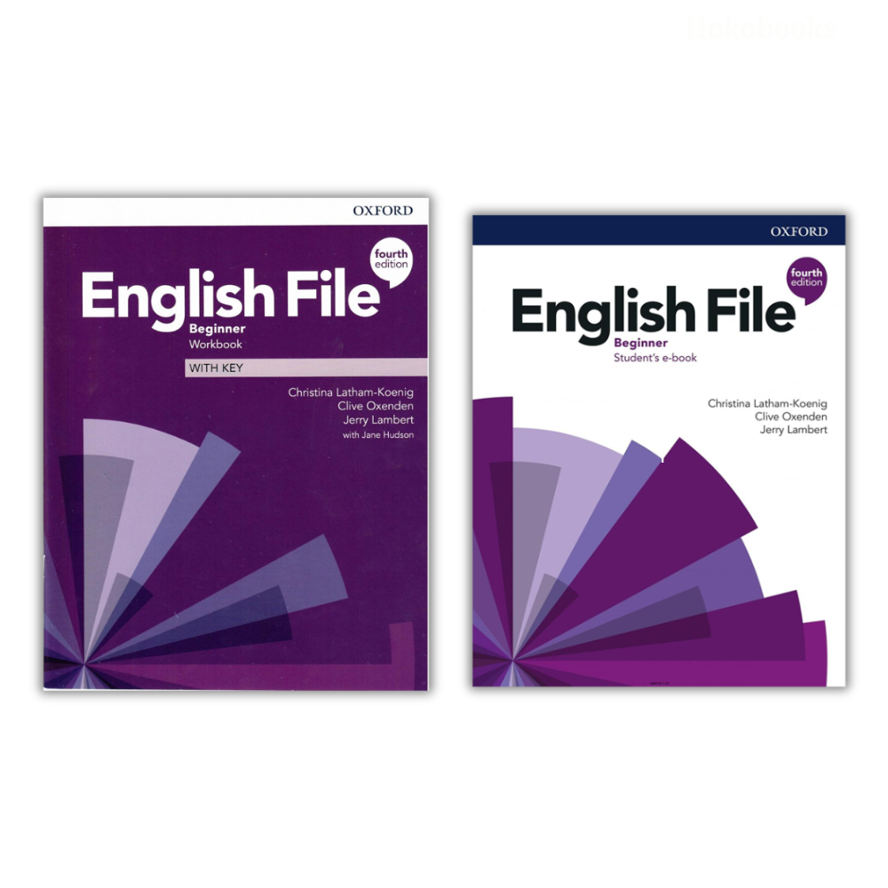Sách - English File 4th beginner (Student's Book + WorkBook) - In laser