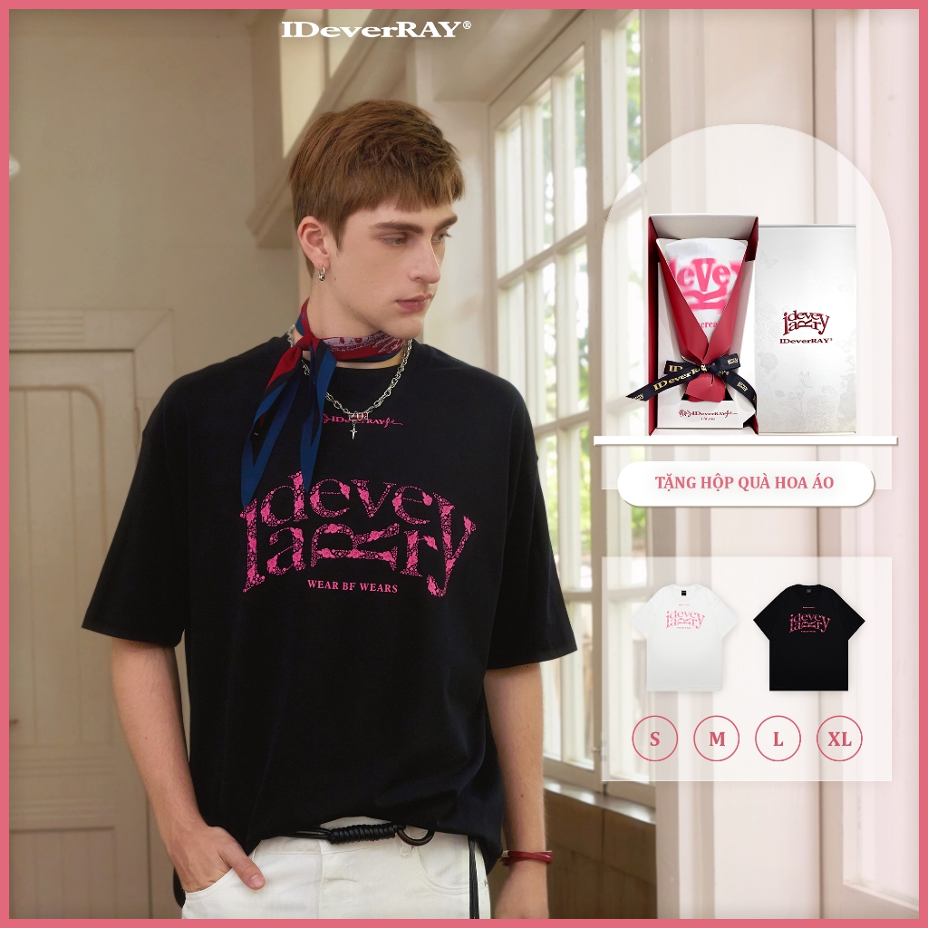 {HỘP HOA SNOW} Áo thun unisex cao cấp chính hãng IDeverRAY Darling chất cotton 260gsm, 21MSL-TM905