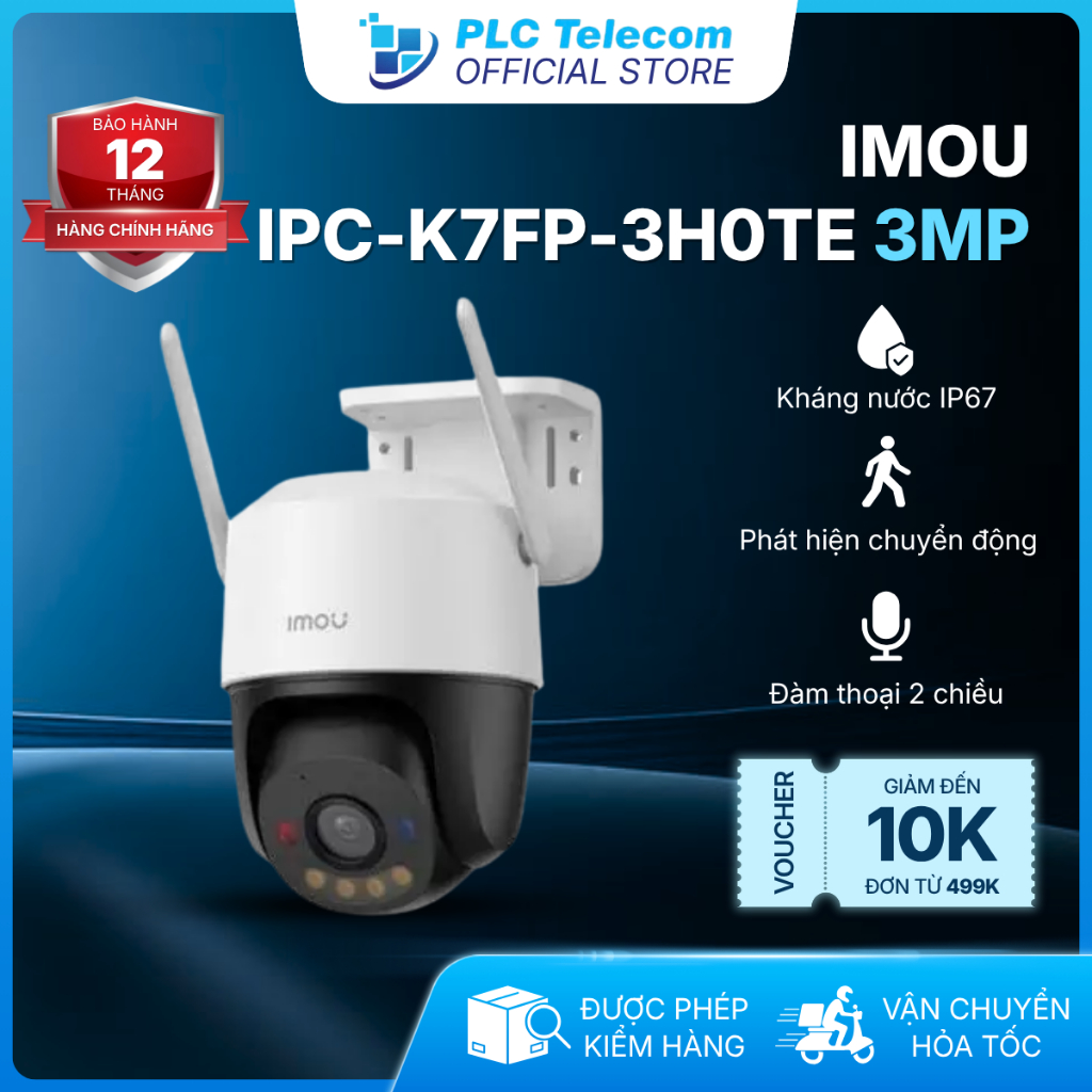 [2026] Camera PT Full Color IMOU Cruiser SC 4G 3MP (IPC-K7FP-3H0TE)| PLC TELECOM