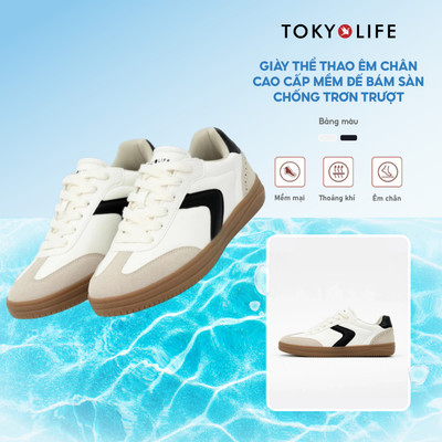 Giày thể thao nam TOKYOLIFE êm chân da cao cấp mềm đế bám sàn chống trơn trượt 40005788