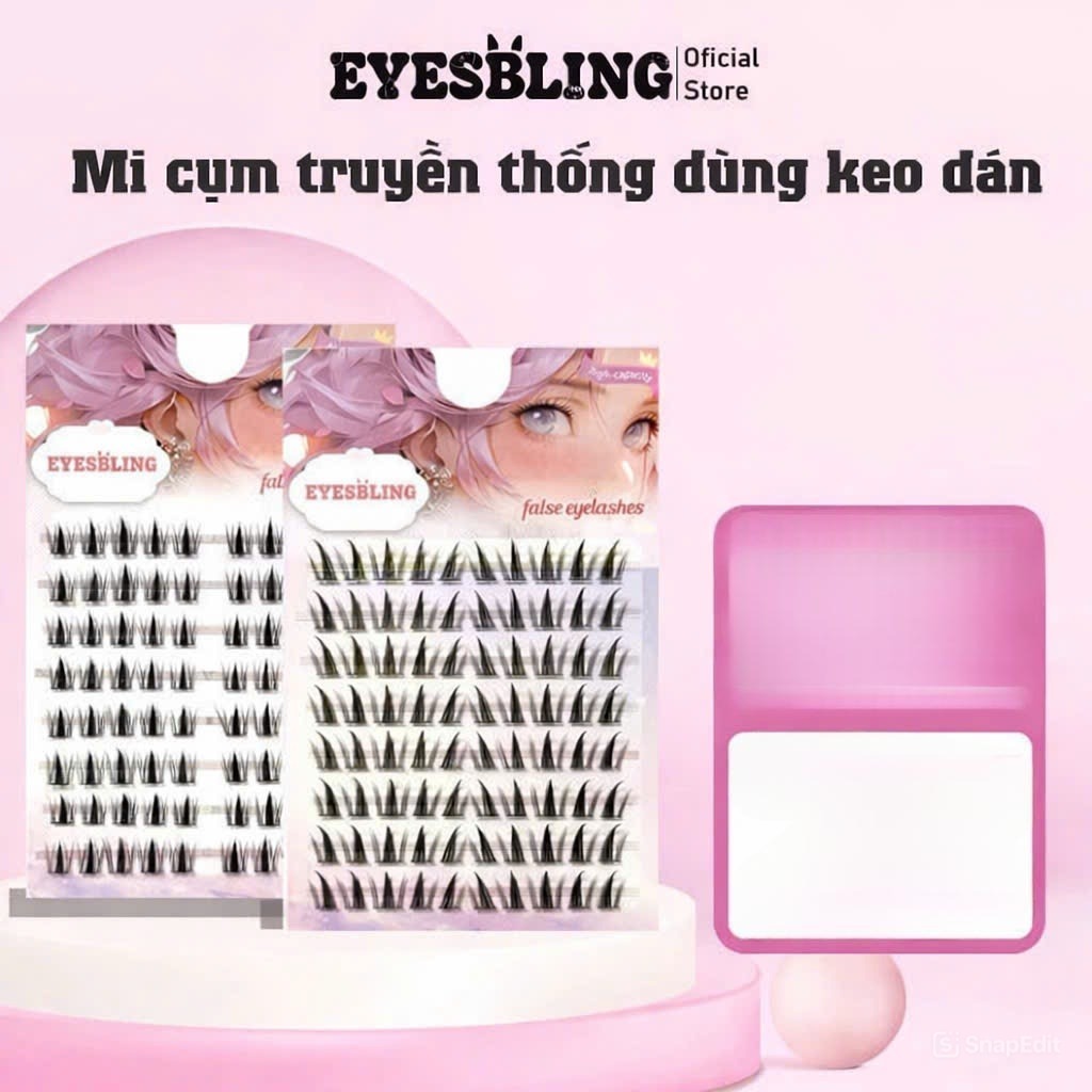 [Top Value] Lông Mi giả EYES-BLING, tặng keo khi đơn mua từ 2 hộp cho mỗi đơn, tái sử dụng được